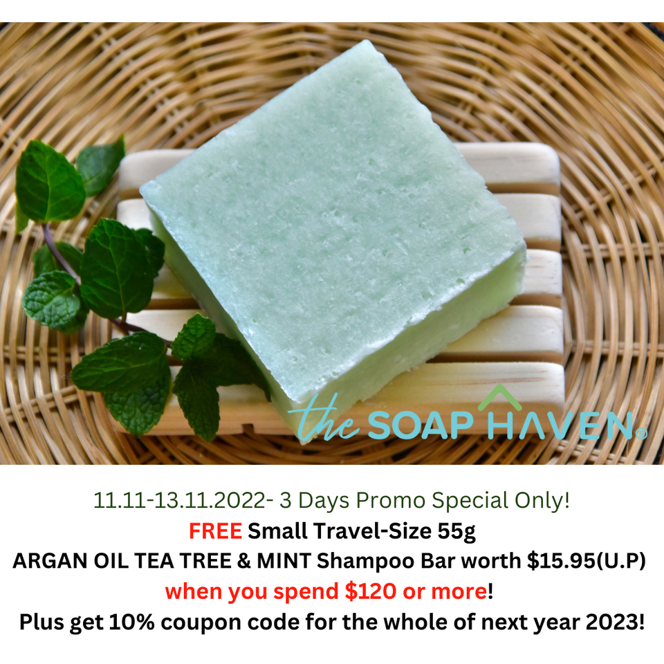 The Soap Haven Singapore 11.11 Sale and FREE shampoo bar Promo