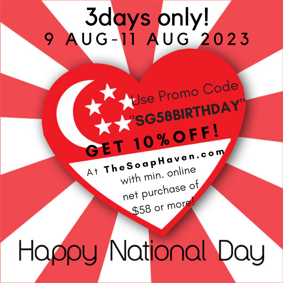 Happy 58th Birthday Singapore Sale! 10 reasons to switch to The Soap Haven's Shampoo Bar!
