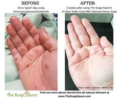 The Soap Haven Goat Milk Oatmeal Honey_Before_After_Melissa_Tan