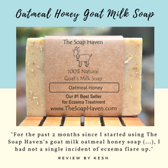 The Soap Haven Goat Milk Oatmeal Honey Soap Review_No Eczema Flare Up After