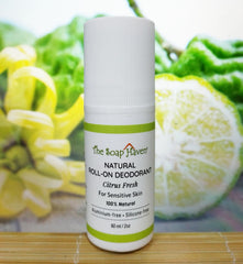 Natural Roll-On Deodorant "Citrus Fresh" (Great for sensitive skin!)