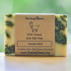Double Mint Goat Milk Soap (Popular!) (Great for Itchy Skin due to Dryness)