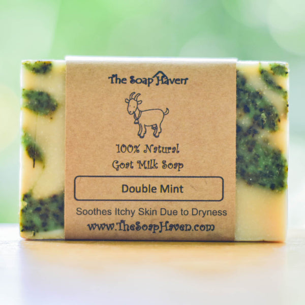 Double Mint Goat Milk Soap (Popular!) (Great for Itchy Skin due to Dryness)