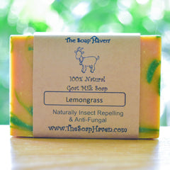Lemongrass Goat Milk Soap (Popular! Naturally Insect Repelling, Anti-fungal)