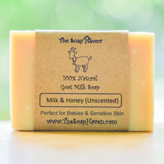 Milk & Honey Goat Milk Soap (Unscented, Perfect for Babies)