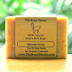 The Soap Haven oatmeal honey goat milk soap bestseller for eczema in Singapore and the USA